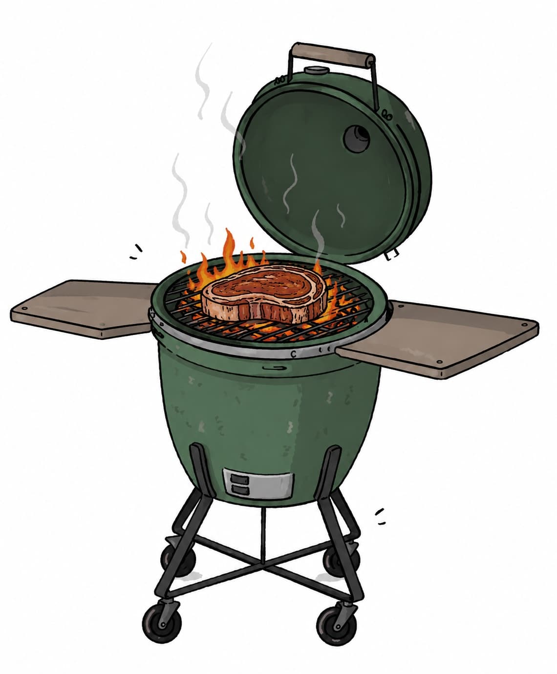 BBQ met Kamado bij Keurslager Van der Meer
